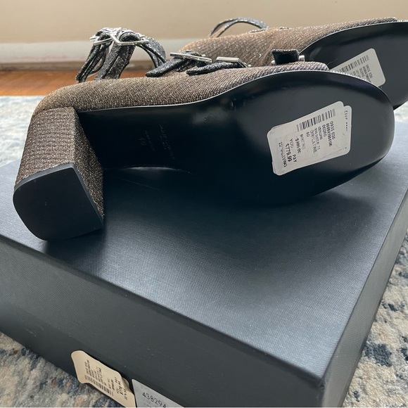 NEW Saint Laurent Babies Block Heel Sandals - Picture 6 of 9